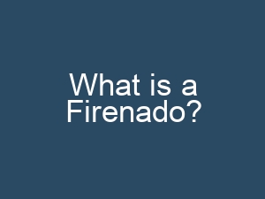 What is a Firenado?