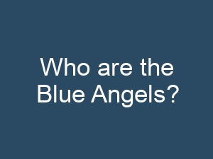 Who are the Blue Angels?